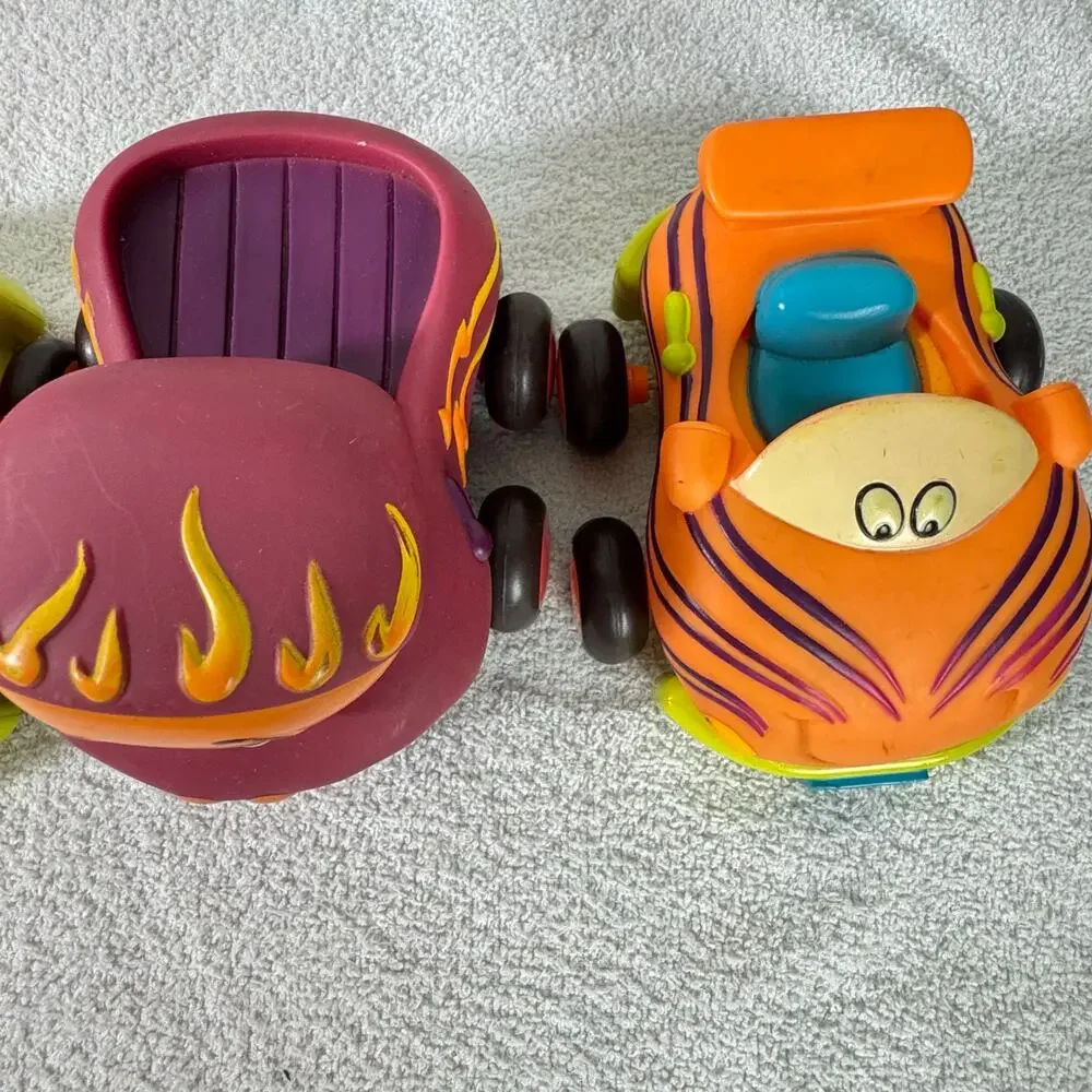 B. toys – Soft Vehicles Pull Back‎ Cars – Durable and Safe Toy Cars for Toddlers